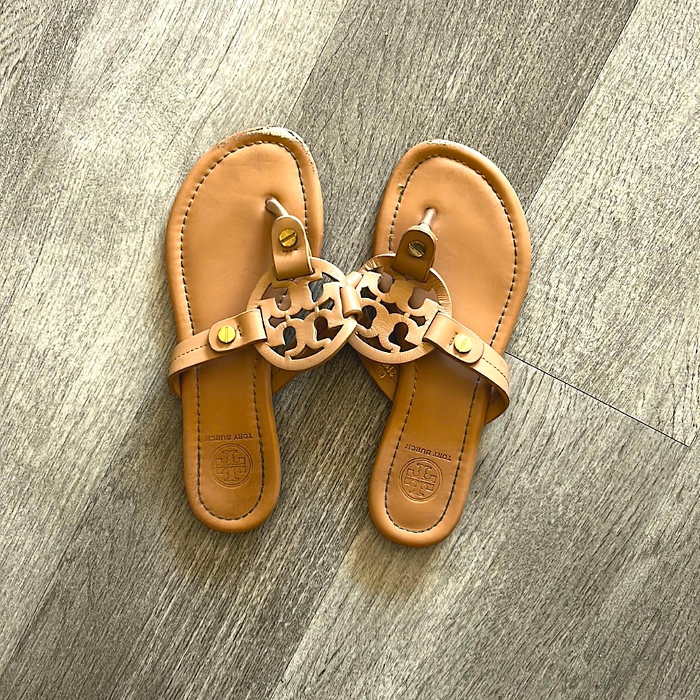 Tan Tory Burch Sandals